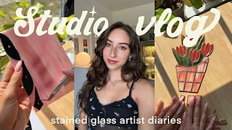 stained glass artist diaries ✦ shop drop & studio updates