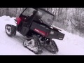 Polaris DURATRACK RANGER Track System travels up steep incline