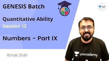 GNESIS Batch | Session 12 | Numbers - Part 9 | Last Digit | CAT 2022 IPMAT SNAP NMAT | Ronak Shah