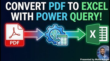 Stop copying! Convert PDF to Excel automatically using Power Query in this easy tutorial.