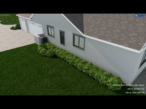 King Residence (revision) 3D landscape design walkthrough