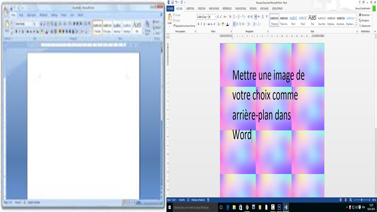 Comment Mettre Une Image De Votre Choix Comme Arrière Plan Dans Word