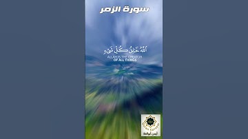 القرآن الكريم. سورة الزمر . #quran_kareem #tiktok #ارح_قلبك #youtube #likee #kwai #ايمن