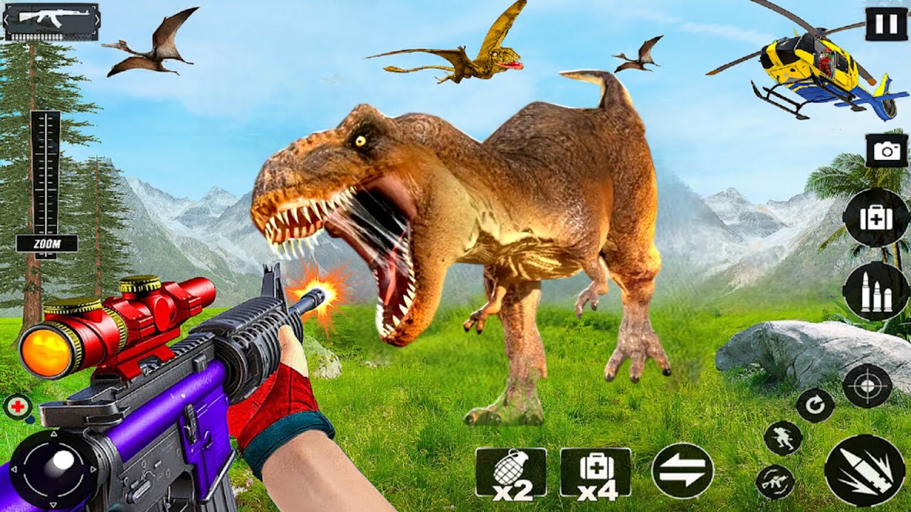 Dinosaur Hunter Game 2025 – Wild Animal Hunter Game – Android Gameplay