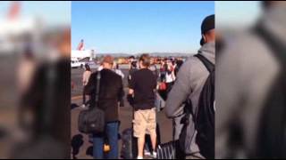 Raw: Passengers Stranded As LAX Locked Down