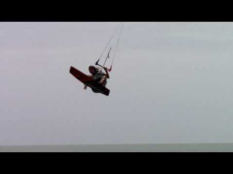 Kitesurfing Technique - Back Loop Stalefish Slow Mo