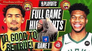 Milwaukee Bucks vs Atlanta Hawks Full GAME 1 Highlights REACTION