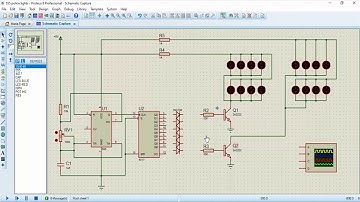 555 timer police lights simulation circuit