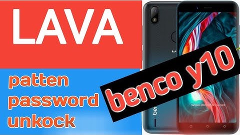 lava bonco y10 patten unlock / benco y10 hard reset