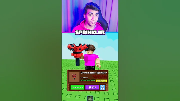 GRANDMASTER SPRINKLER GROW A GARDEN 😱