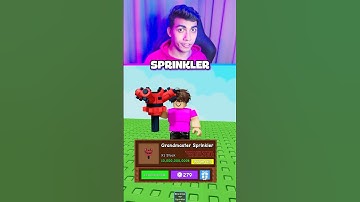 GRANDMASTER SPRINKLER GROW A GARDEN 😱