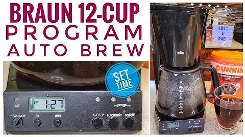 Braun KF187 12 Cup Coffee Maker HOW TO PROGRAM AUTO BREW & SET TIME