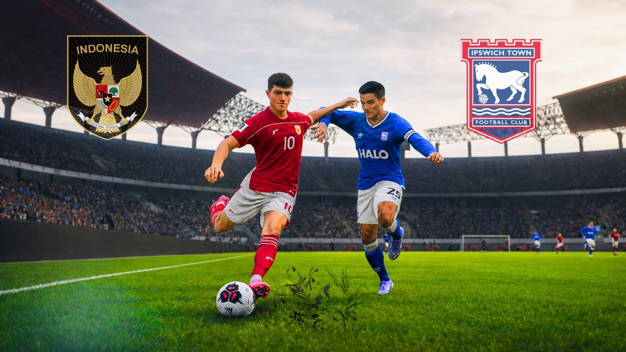 LIVE! IPSWICH TOWN VS TIMNAS INDONESIA 🔥 BIG ELKAN BAGGOTT HADAPI NEGARA SENDIRI! PES 2021