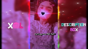 New Hindi Love Song Xml 💖✨ Alight Motion New sad XML 😊✨New Xml 💖😚 X RIYAN EDITZ #crazy_editor_bd