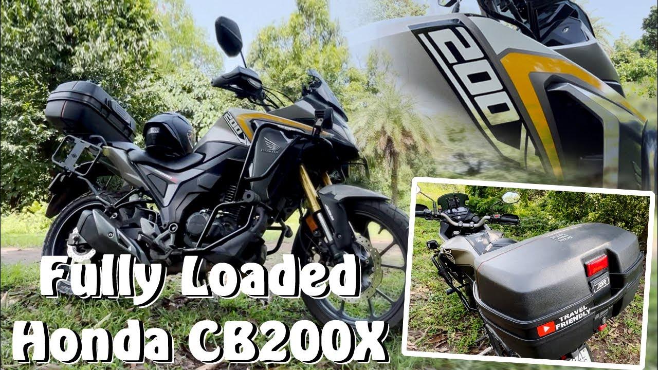 honda CB 200x accessories touring setup shot on iphone 13 YouTube