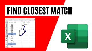 How To Highlight the Closest Value to A Given Number in Excel