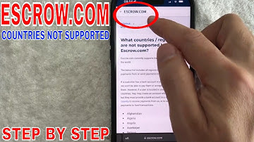 ✅ Countries Not Supported By Escrow.com 🔴