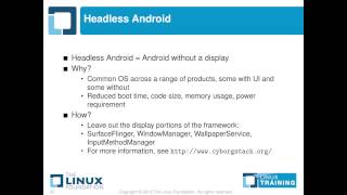 Linux Training Course: Introduction to Embedded Android Development