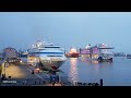 AIDAperla &amp; AIDAcara | amazing Hornbattle in Hamburg | HD