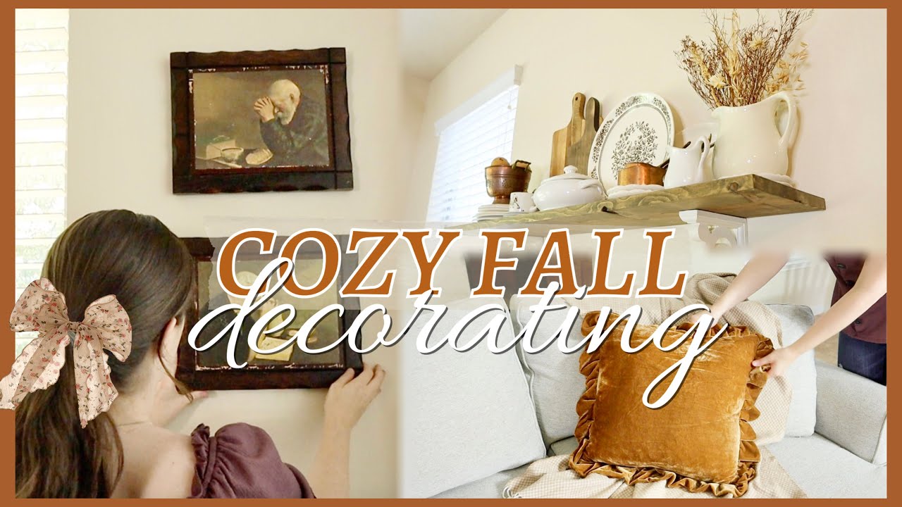 2022 FALL DECORATE WITH ME 🍂 | SIMPLE & COZY FALL DECOR IDEAS | Home ...