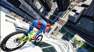 Gta 5 Spiderman Jumping Off Highest Buildings #18 (Euphoria Physics/Ragdolls)
