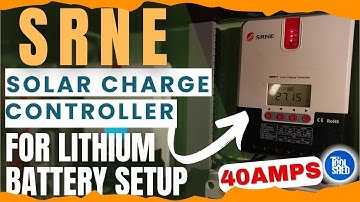 40 AMPS SRNE MPPT SOLAR CHARGE CONTROLLER  - FOR LITHIUM BATTERY SETUP