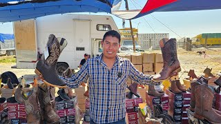 Las botas👢botines más baratos de la plaza ganadera de tepeaca puebla méxico #caballos #mulas #toros