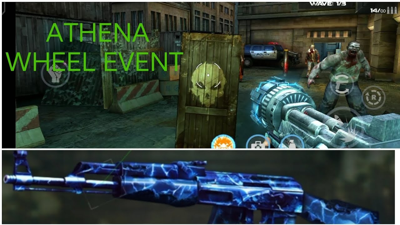 Dead target:Zombie new Athena wheel Event|new weapon skins sound Breaker & AK 47|