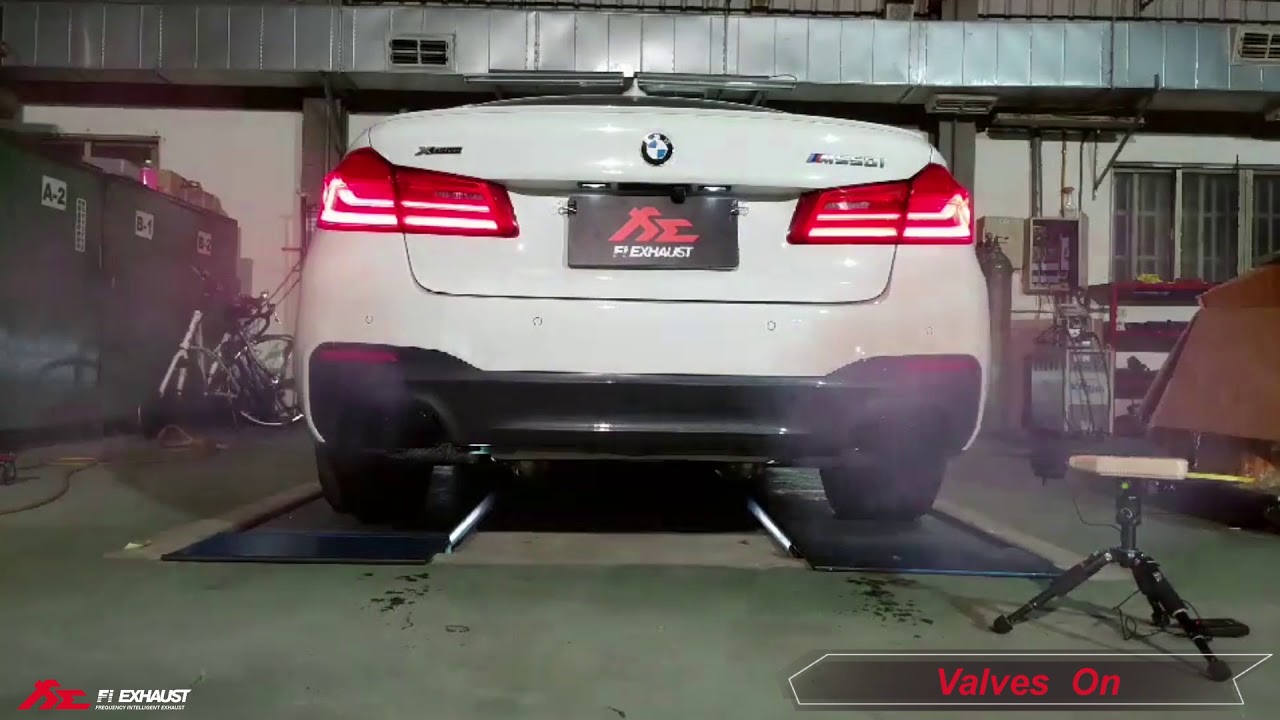BMW G30 550i X Fi Exhaust Sound Check & Valve Open & Close YouTube