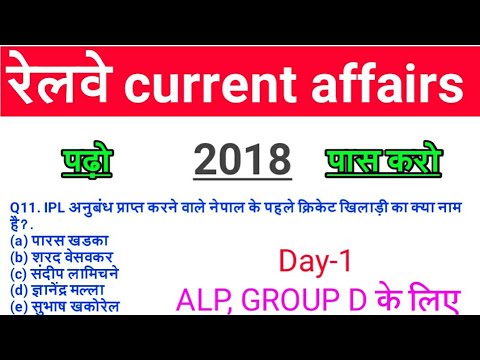 railway group d current affairs 2018 in hindi