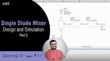 AWR Tutorial: Single Diode Mixer Design and Simulations Part 2