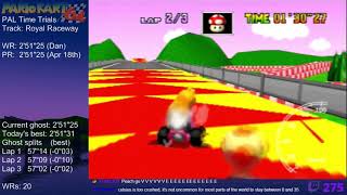 Mario Kart 64 - World Record on Royal Raceway - 25121 (NTSC: 22239) by Matthias Rustemeyer