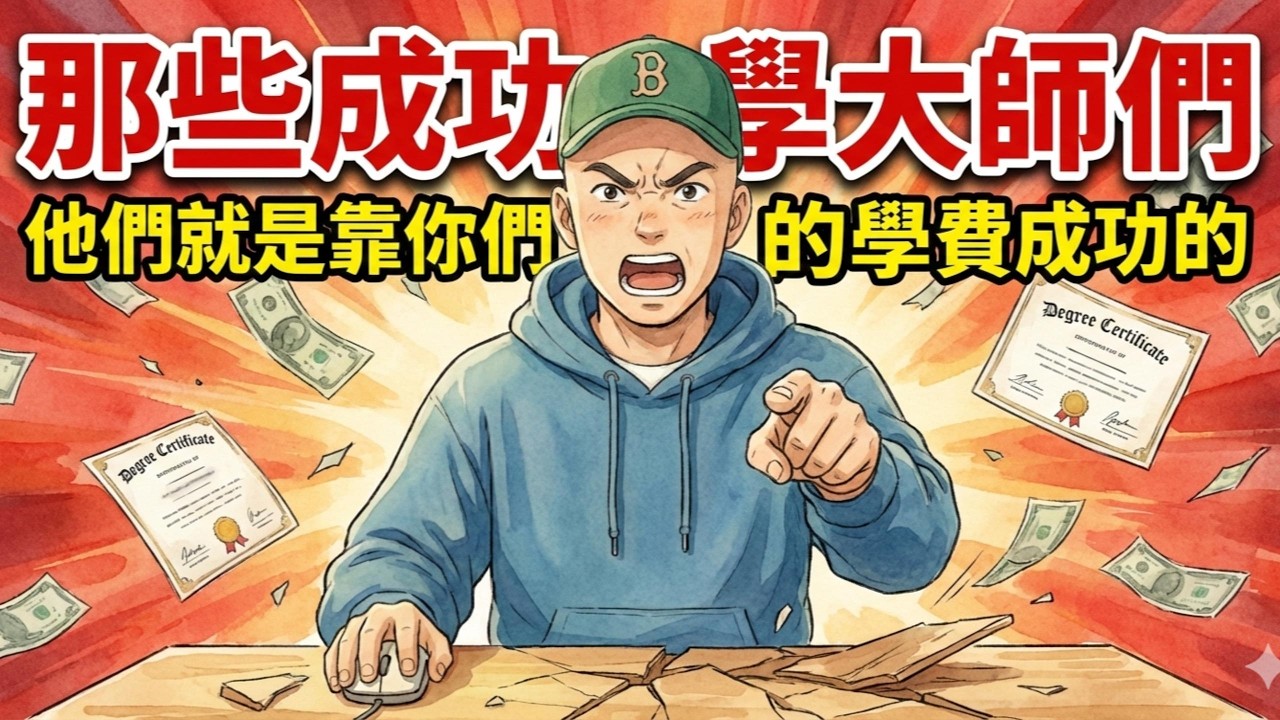 本影片內容僅供參考，旨在剖析不肖成功學大師營銷行為，不構成任何法律及財務建議。影片中提及之案例為綜合業界資訊與模擬套路分析，非針對特定個人或機構，請觀眾保持獨立思考，切勿盲目跟風。