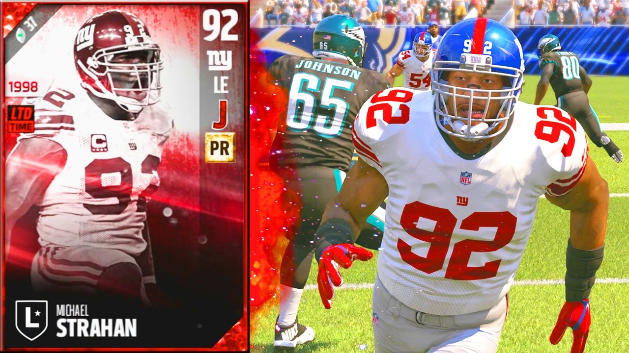 QUARTERBACK KILLER! MICHAEL STRAHAN! - Madden 17 Ultimate Team