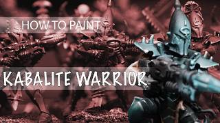 How to Paint a Kabalite Warrior | Dark & Grim Drukhari Tutorial
