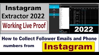 How to Extract Data from instagram | Instagram Follower Extractor| Following and Hashtag extractor