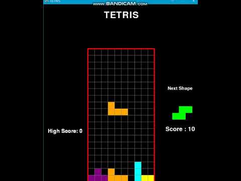 Tetris Game | Pygame | Python