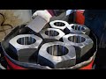 Process of making superlarge hex nuts and bolts korean metal factory