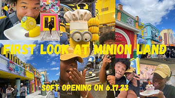 MINION LAND SOFT OPENING AT UNIVERSAL ORLANDO?! ( Full Tour & Cafe Food Review )