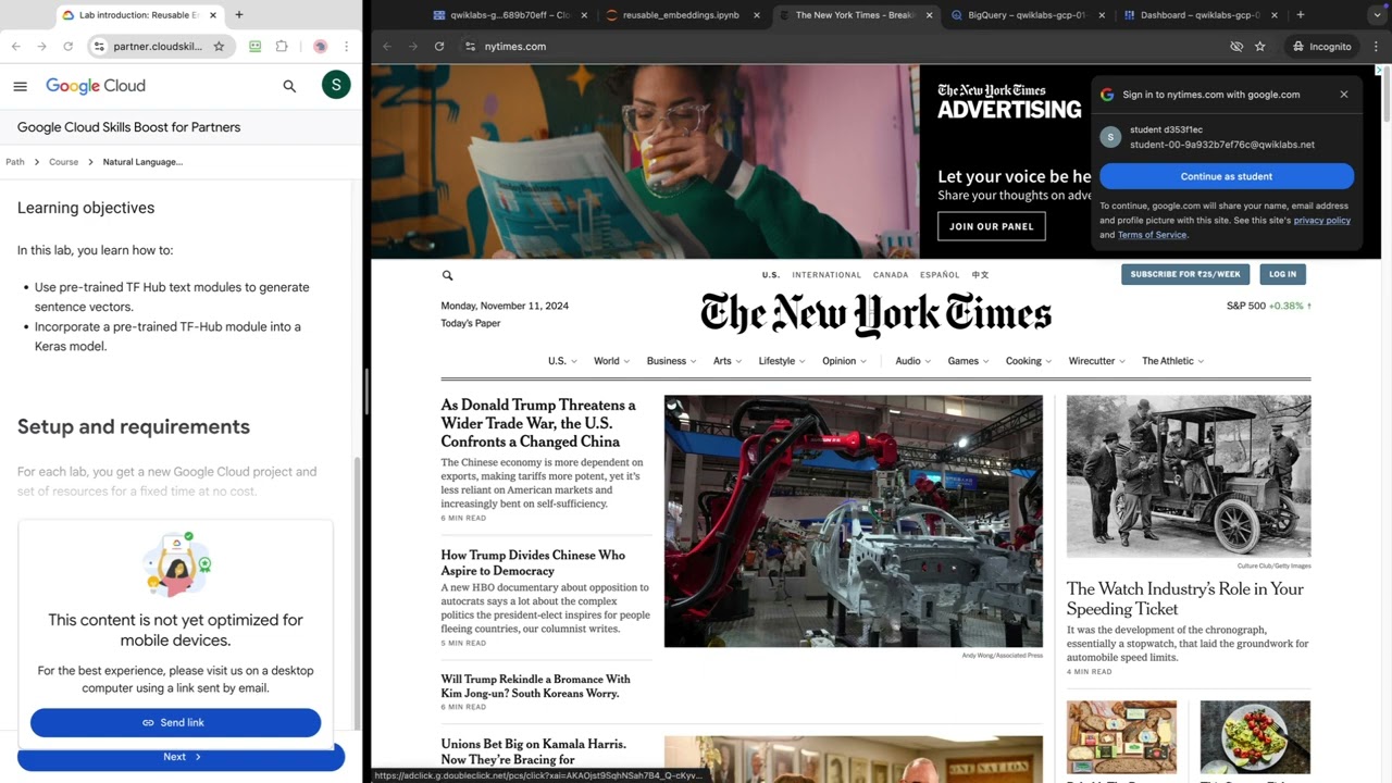 Text classification using reusable embeddings