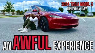 WORST Tesla Delivery Day EVER! - 2024 Tesla Model 3 Highland (Long Range)