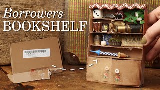 From Cardboard Box To Borrowers Bookshelf: A Miniature DIY Make!