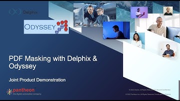 PDF Masking with  Odyssey and Delphix Continuous Compliance