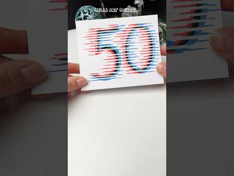 50 with Glitch Technique #shorts #glitch #creative