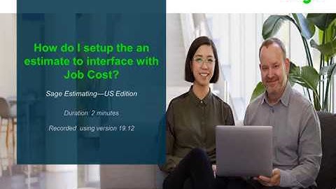 Sage Estimating - How do I setup the estimate to interface with Job Cost?
