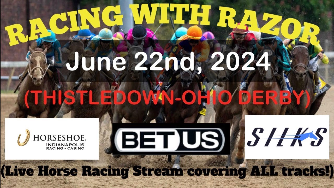 LIVE Horse Racing action handicapping Thistledown (Ohio Derby), Churchill Downs, Gulfstream