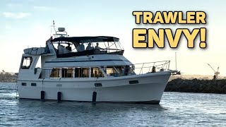TRAWLER TOUR! Full WALKTHROUGH of Gorgeous CHB Yacht