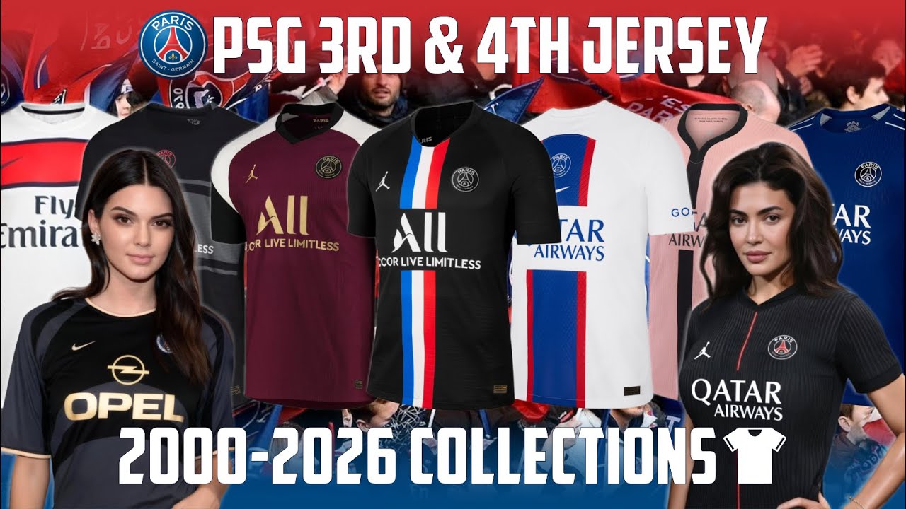 PSG THIRD & FOURTH JERSEY COLLECTIONS [ 2000-2026 ]