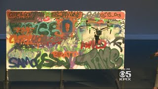 Couple Invents Drone To Remove Graffiti Remotely