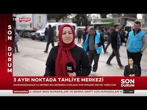 3 Ayrı Noktada Tahliye Merkezi 19.02.2023 TÜRKİYE